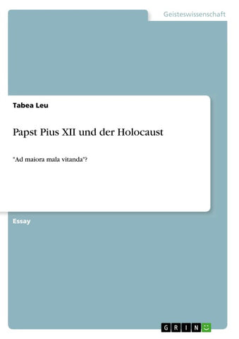 Papst Pius XII und der Holocaust