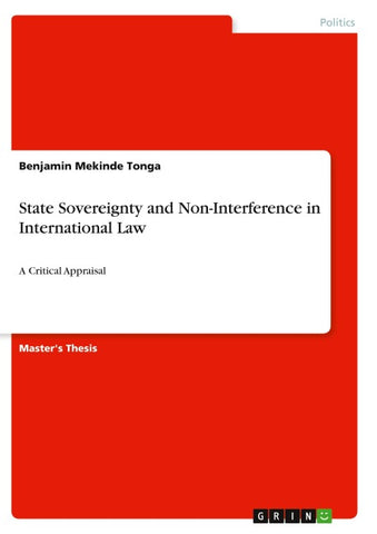 State Sovereignty and Non-Interference in International Law