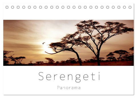 Serengeti Panorama (Tischkalender 2027 DIN A5 quer), CALVENDO Monatskalender