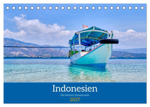 Indonesien - Die kleinen Sundainseln (Tischkalender 2027 DIN A5 quer), CALVENDO Monatskalender