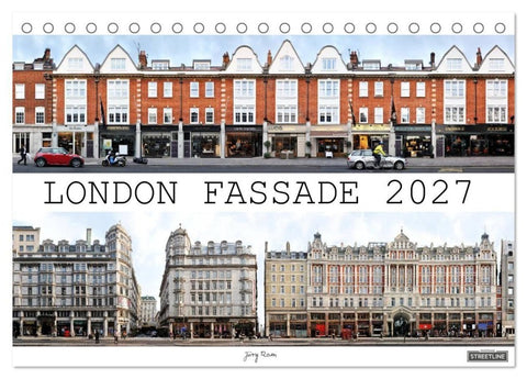 London Fassade 2027 (Tischkalender 2027 DIN A5 quer), CALVENDO Monatskalender