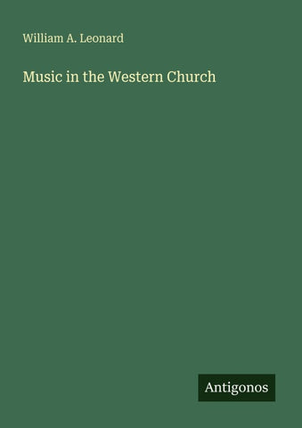 Music in the Western Church