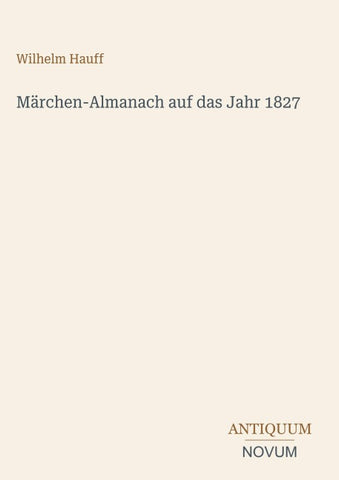 Märchen-Almanach auf das Jahr 1827