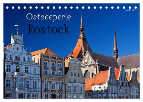 Ostseeperle Rostock (Tischkalender 2027 DIN A5 quer), CALVENDO Monatskalender