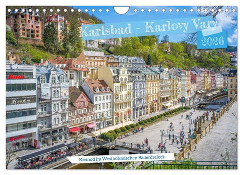 Karlsbad / Karlovy Vary - Kleinod im Westböhmischen Bäderdreieck (Wandkalender 2026 DIN A4 quer), CALVENDO Monatskalender
