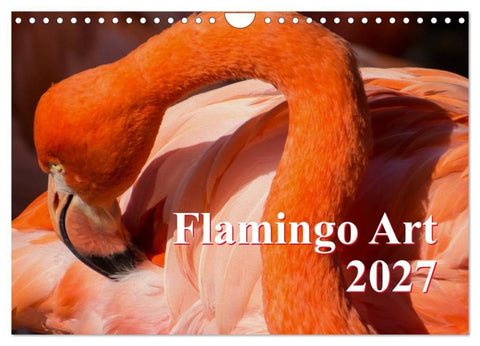 Flamingo Art 2027 (Wandkalender 2027 DIN A4 quer), CALVENDO Monatskalender