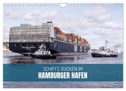Schiffe gucken im Hamburger Hafen (Wandkalender 2026 DIN A4 quer), CALVENDO Monatskalender
