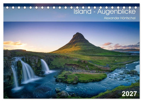 Island - Augenblicke 2027 (Tischkalender 2027 DIN A5 quer), CALVENDO Monatskalender