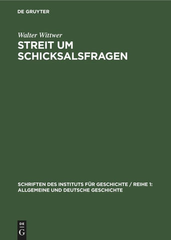 Streit um Schicksalsfragen