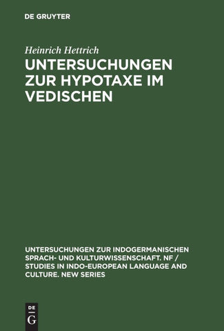 Untersuchungen zur Hypotaxe im Vedischen