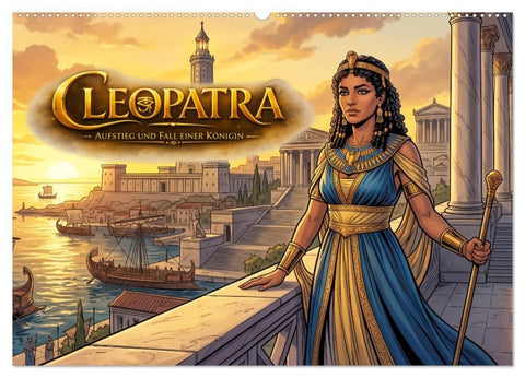 Cleopatra – Aufstieg und Fall einer Königin (Wandkalender 2027 DIN A2 quer), CALVENDO Monatskalender