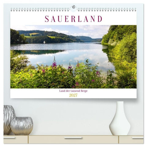 Sauerland - Land der tausend Berge (hochwertiger Premium Wandkalender 2027 DIN A2 quer), Kunstdruck in Hochglanz