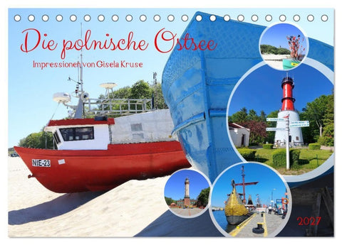 Die polnische Ostsee (Tischkalender 2027 DIN A5 quer), CALVENDO Monatskalender