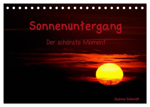 Sonnenuntergang (Tischkalender 2027 DIN A5 quer), CALVENDO Monatskalender