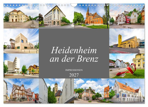 Heidenheim an der Brenz Impressionen (Wandkalender 2027 DIN A3 quer), CALVENDO Monatskalender