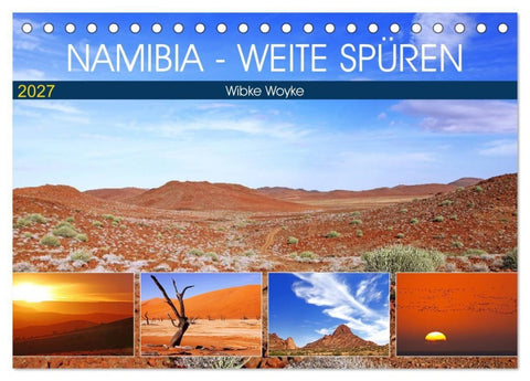 Namibia - Weite spüren (Tischkalender 2027 DIN A5 quer), CALVENDO Monatskalender