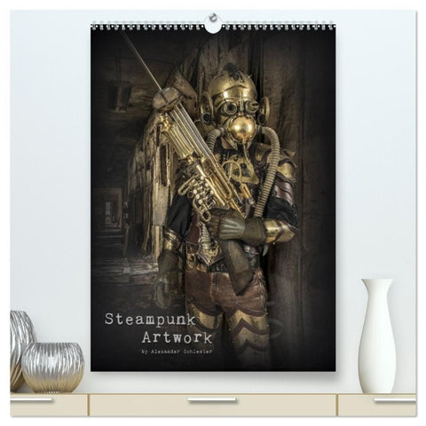 Steampunk Artwork (hochwertiger Premium Wandkalender 2026 DIN A2 hoch), Kunstdruck in Hochglanz
