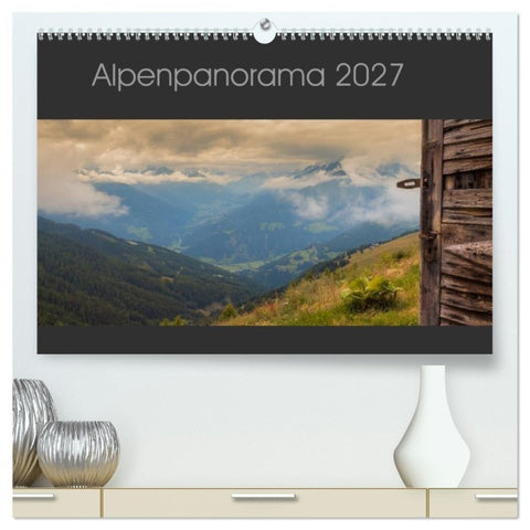 Alpenpanorama 2027 (hochwertiger Premium Wandkalender 2027 DIN A2 quer), Kunstdruck in Hochglanz