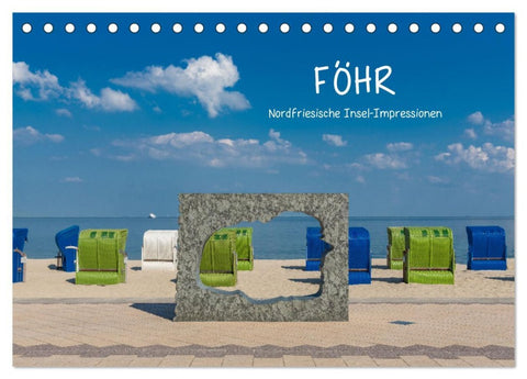 Föhr - Nordfriesische Insel Impressionen (Tischkalender 2026 DIN A5 quer), CALVENDO Monatskalender