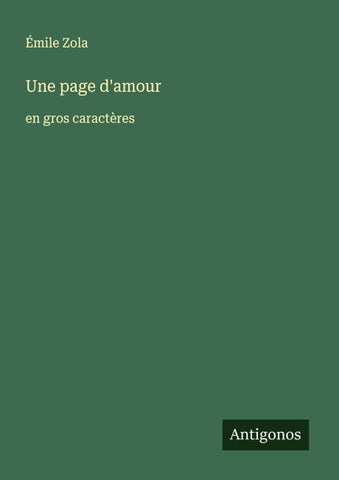 Une page d'amour