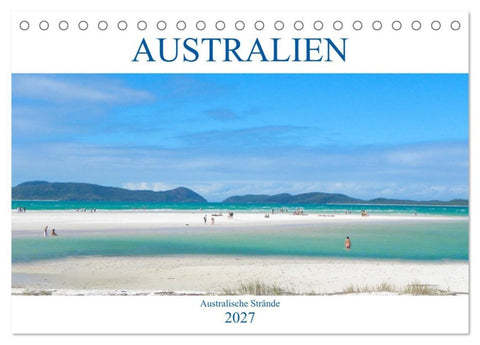 Australien - Australische Strände (Tischkalender 2027 DIN A5 quer), CALVENDO Monatskalender