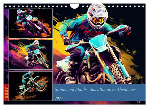 Stunts und Staub - das ultimative Abenteuer (Wandkalender 2027 DIN A4 quer), CALVENDO Monatskalender