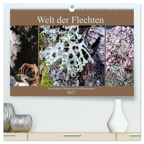 Welt der Flechten (hochwertiger Premium Wandkalender 2027 DIN A2 quer), Kunstdruck in Hochglanz