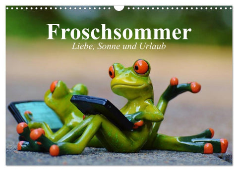 Froschsommer. Liebe, Sonne und Urlaub (Wandkalender 2026 DIN A3 quer), CALVENDO Monatskalender