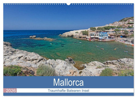 Mallorca - Traumhafte Balearen Insel (Wandkalender 2026 DIN A2 quer), CALVENDO Monatskalender