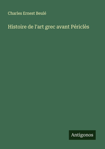 Histoire de l'art grec avant Périclès