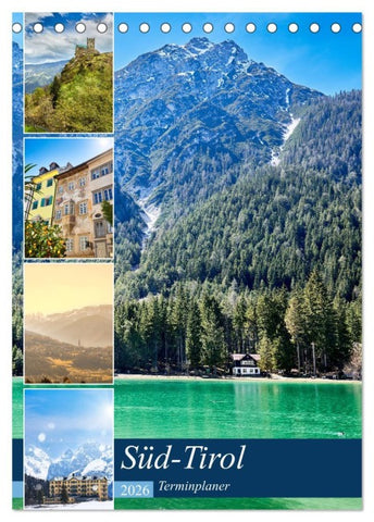 Süd-Tirol Terminplaner (Tischkalender 2026 DIN A5 hoch), CALVENDO Monatskalender