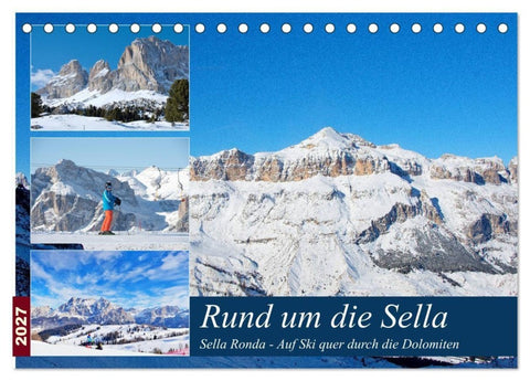 Sella Ronda (Tischkalender 2027 DIN A5 quer), CALVENDO Monatskalender