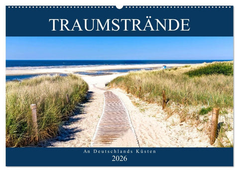 Traumstrände an Deutschlands Küsten (Wandkalender 2026 DIN A2 quer), CALVENDO Monatskalender