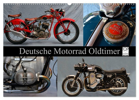 Deutsche Motorrad Oldtimer (Wandkalender 2027 DIN A2 quer), CALVENDO Monatskalender