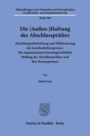 Die (Außen-)Haftung des Abschlussprüfers