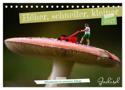 Höher, schneller, kleiner - Miniaturen in unserem Alltag (Tischkalender 2027 DIN A5 quer), CALVENDO Monatskalender