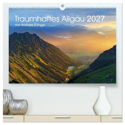 Traumhaftes Allgäu (hochwertiger Premium Wandkalender 2027 DIN A2 quer), Kunstdruck in Hochglanz