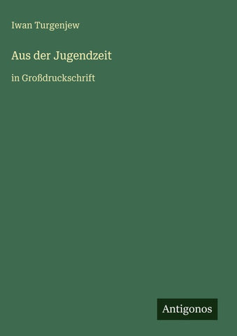 Aus der Jugendzeit