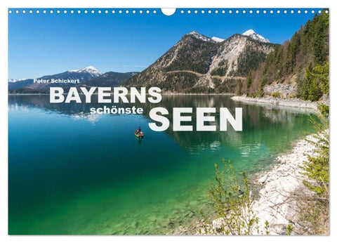 Bayerns schönste Seen (Wandkalender 2027 DIN A3 quer), CALVENDO Monatskalender