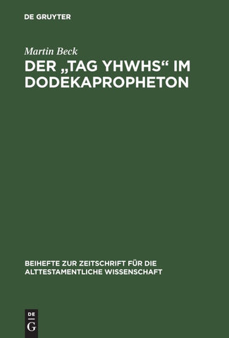 Der "Tag YHWHs" im Dodekapropheton