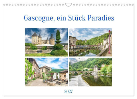 Gascogne, ein Stück Paradies (Wandkalender 2027 DIN A3 quer), CALVENDO Monatskalender