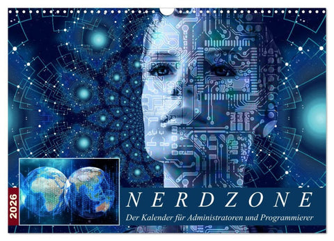 Nerdzone Der Kalender für Administratoren und Programmierer (Wandkalender 2026 DIN A3 quer), CALVENDO Monatskalender