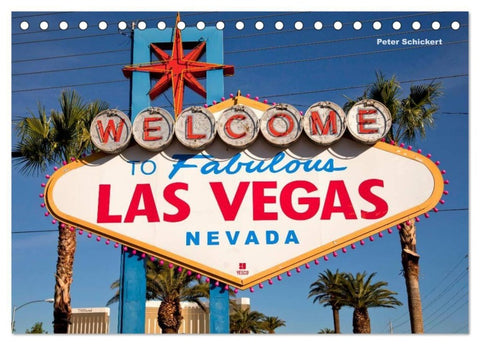 Las Vegas (Tischkalender 2027 DIN A5 quer), CALVENDO Monatskalender