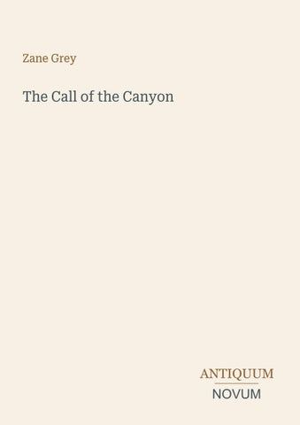 The Call of the Canyon