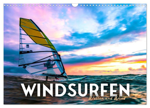 Windsurfen - Wellen und Wind (Wandkalender 2027 DIN A3 quer), CALVENDO Monatskalender