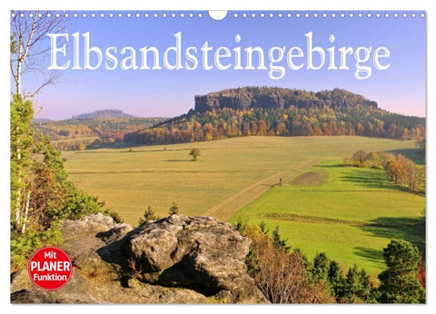Elbsandsteingebirge (Wandkalender 2026 DIN A3 quer), CALVENDO Monatskalender