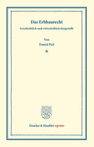 Das Erbbaurecht