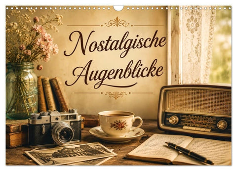 Nostalgische Augenblicke (Wandkalender 2027 DIN A3 quer), CALVENDO Monatskalender
