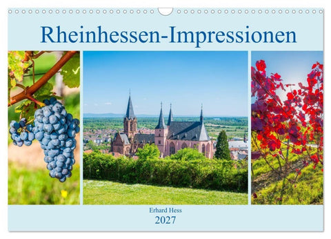 Rheinhessen-Impressionen (Wandkalender 2027 DIN A3 quer), CALVENDO Monatskalender