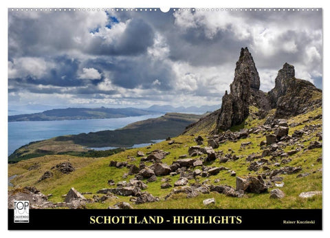SCHOTTLAND - HIGHLIGHTS (Wandkalender 2027 DIN A2 quer), CALVENDO Monatskalender